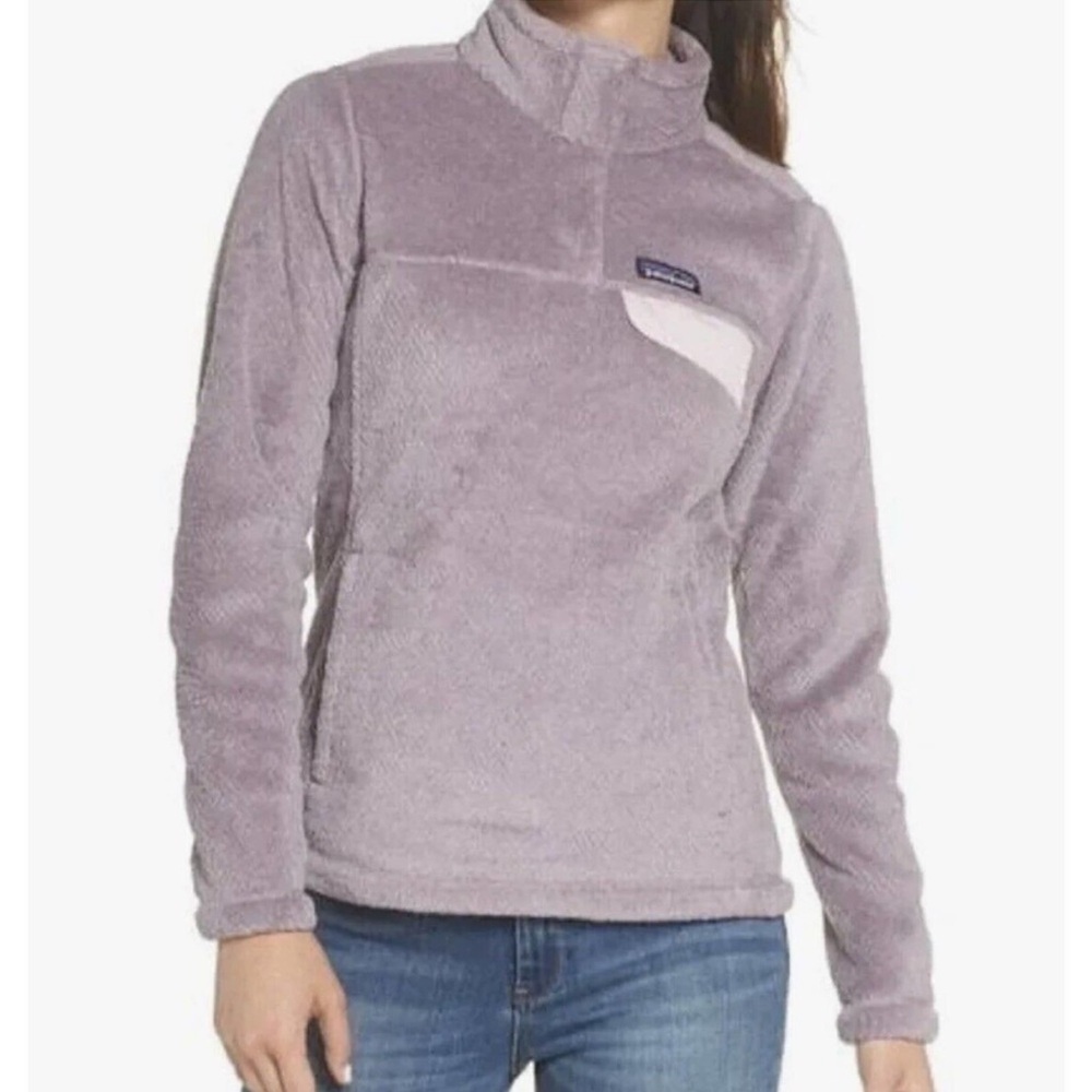 Patagonia Re-Tool Snap-T Lilac Fleece Pullover Fleece Jacket - xsmall